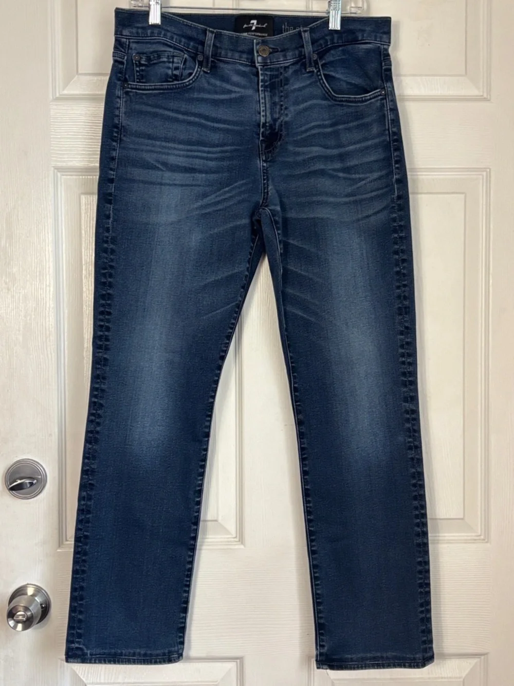7 For All Mankind Men's The Straight Luxe Performance Jeans Size 33